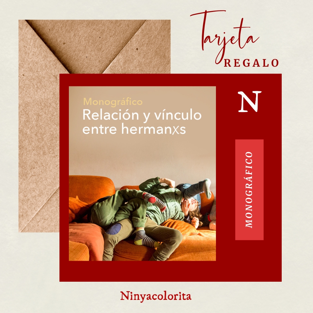 Tarjeta regalo Monográfico Relación y Vínculo entre Hermanos
